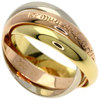 Vendome Louis Cartier Band Ring 18K Tricolor Gold