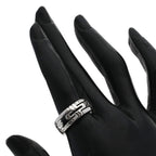 Parentesi Open Ring 18K White Gold