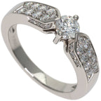 Band Ring Platinum with Diamond