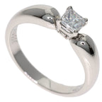 Square Princess Cut Diamond Ring Platinum