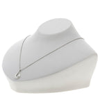 Open Teardrop Pendant Necklace Sterling Silver