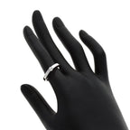 Band Ring 18K White Gold with Diamond