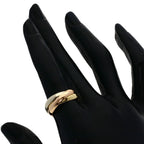 Trinity Ring 18K Yellow Gold and 18K White Gold