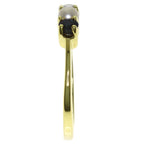 Ring 18K Yellow Gold With Pearl and Sapphire
