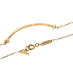 T Smile Pendant Necklace 18K Rose Gold
