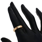 Double Ring 18K Rose Gold with Diamond
