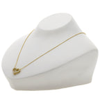 Sentimental Heart Pendant Necklace 18K Yellow Gold