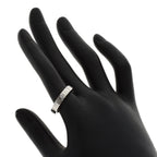 Double Ring 18K White Gold with Diamond