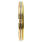Vendome Louis Cartier Band Ring 18K Tricolor Gold
