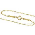 Bird Cross Pendant Necklace 18K Yellow Gold