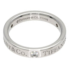 Band Ring Platinum with Diamond