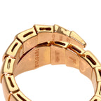 Serpenti Viper Ring 18K Rose Gold with Diamonds