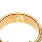 Vendome Louis Cartier Band Ring 18K Tricolor Gold