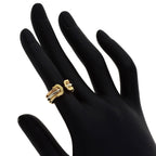 Vendome Louis Cartier Band Ring 18K Tricolor Gold