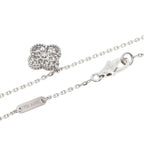 Sweet Alhambra Pendant Necklace 18K White Gold