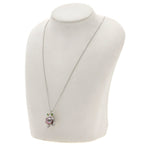 Frog Motif Pendant Necklace Platinum and 18K Yellow Gold with Pearl Diamond and Emerald