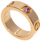 Love Ring 18K Rose Gold with Sapphire