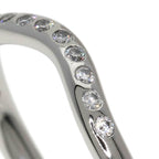 Curved Band Ring Platinum