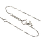 T Smile Pendant Necklace 18K White Gold