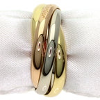 Vendome Louis Cartier Band Ring 18K Tricolor Gold