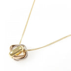 Trinity Pendant Necklace 18K Tricolor Gold