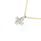 Pendant Necklace Platinum and 18K Yellow Gold with Diamond