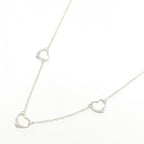 Open Heart Pendant Necklace Sterling Silver 1.6mm