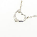 Open Heart Pendant Necklace Sterling Silver 1.6mm