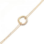 Trinity Bracelet 18K Tricolor Gold