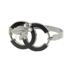 Bangle Metal Navy and Silver Bracelet