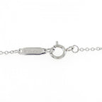 Quattra Heart Key Pendant Necklace Platinum with Diamond