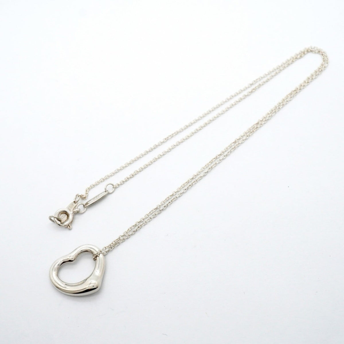 Heart Pendant Necklace Sterling Silver