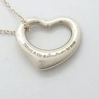Heart Pendant Necklace Sterling Silver