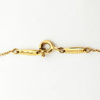 Double Loop Pendant Necklace 18K Yellow Gold