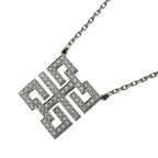 Pendant Necklace 18K White Gold with Diamond