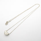 Bean Pendant Necklace Sterling Silver 7.5mm