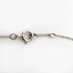 Bean Pendant Necklace Sterling Silver 7.5mm