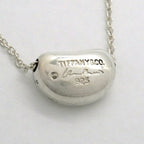 Bean Pendant Necklace Sterling Silver 7.5mm