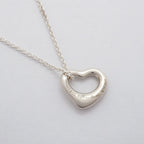 Heart Pendant Necklace Sterling Silver