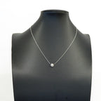Pendant Necklace 18K White Gold with Diamond