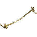 T Smile Pendant Necklace 18K Yellow Gold
