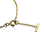 T Smile Pendant Necklace 18K Yellow Gold