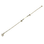 T Smile Pendant Necklace 18K Yellow Gold