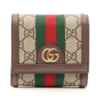 Ophidia French Flap Wallet GG Coated Canvas Compact