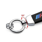 Car Keychain – Handwoven Leather & Zinc Alloy Key Ring